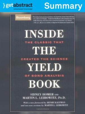 cover image of Inside the Yield Book (Summary)